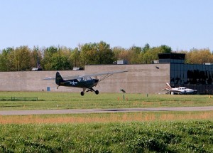 Cub takeoff