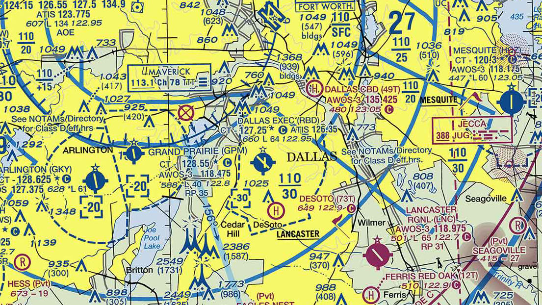 If Dallas Executive Tower is not in operation, which frequency should be used as a Common Traffic Advisory Frequency (CTAF) to monitor airport traffic?